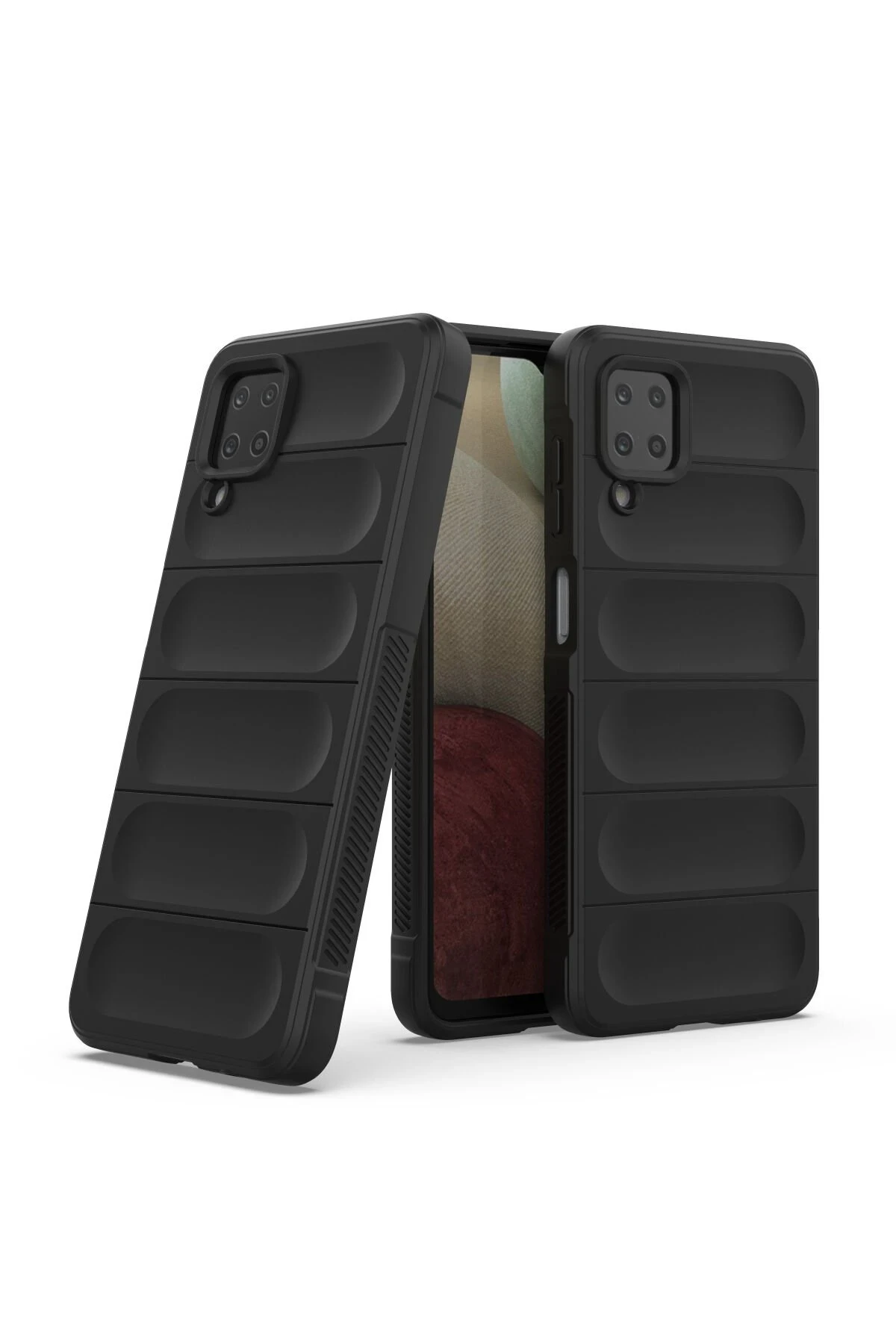Newface Samsung Galaxy A12 Kılıf Optimum Silikon - Siyah — görsel 2