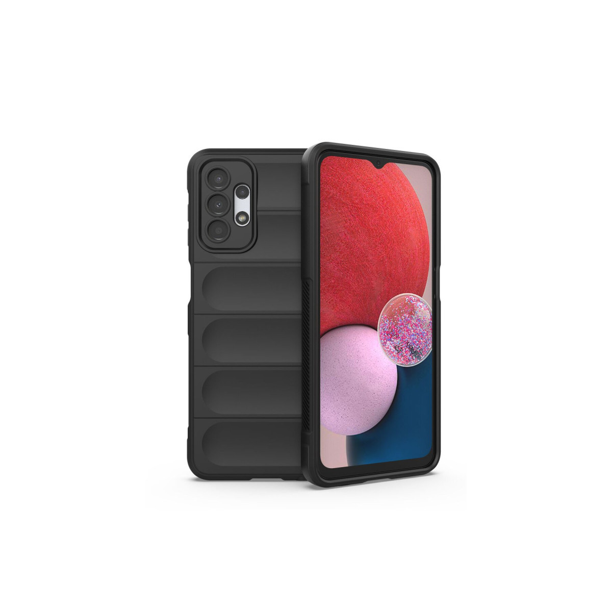 Newface Samsung Galaxy A13 4G Kılıf Optimum Silikon - Siyah — görsel 9