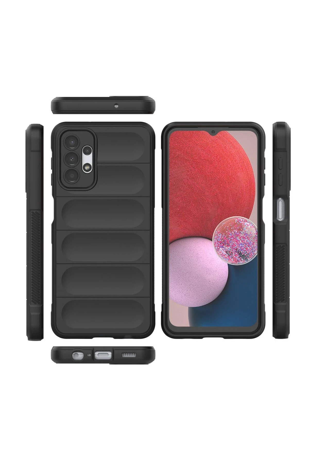 Newface Samsung Galaxy A13 4G Kılıf Optimum Silikon - Siyah — görsel 3