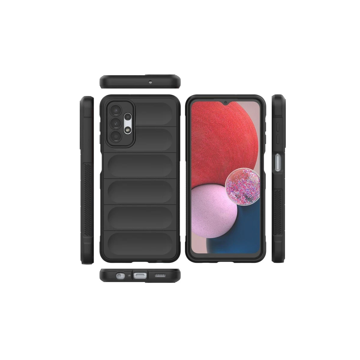 Newface Samsung Galaxy A13 4G Kılıf Optimum Silikon - Siyah — görsel 7