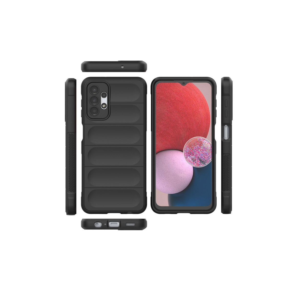 Newface Samsung Galaxy A13 4G Kılıf Optimum Silikon - Siyah — görsel 11