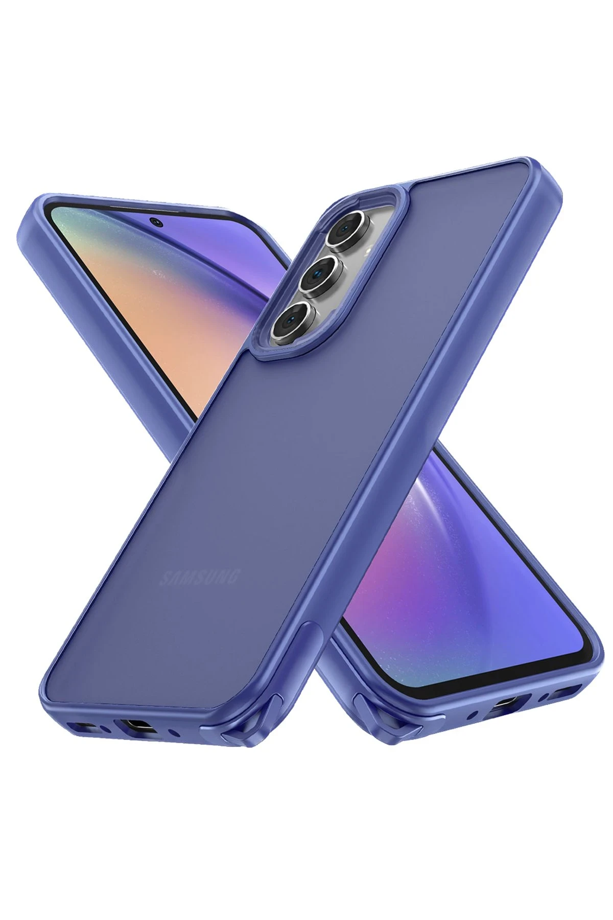 Newface Samsung Galaxy A14 4G Kılıf Elegant Kapak - Açık Mavi