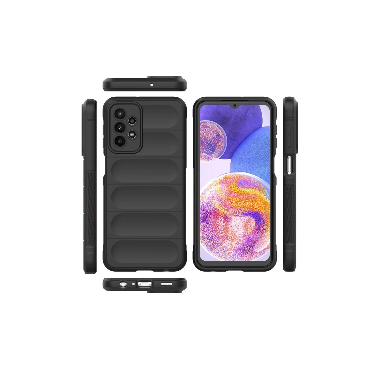 Newface Samsung Galaxy A23 4G Kılıf Optimum Silikon - Siyah — görsel 7