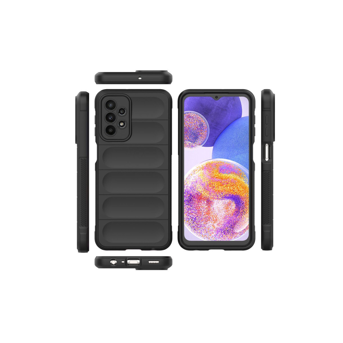 Newface Samsung Galaxy A23 4G Kılıf Optimum Silikon - Siyah — görsel 11
