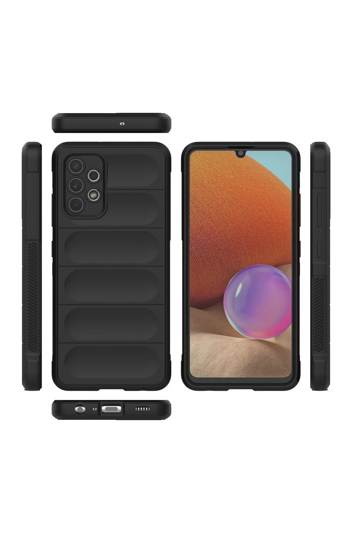 Newface Samsung Galaxy A32 Kılıf Optimum Silikon - Siyah — görsel 3