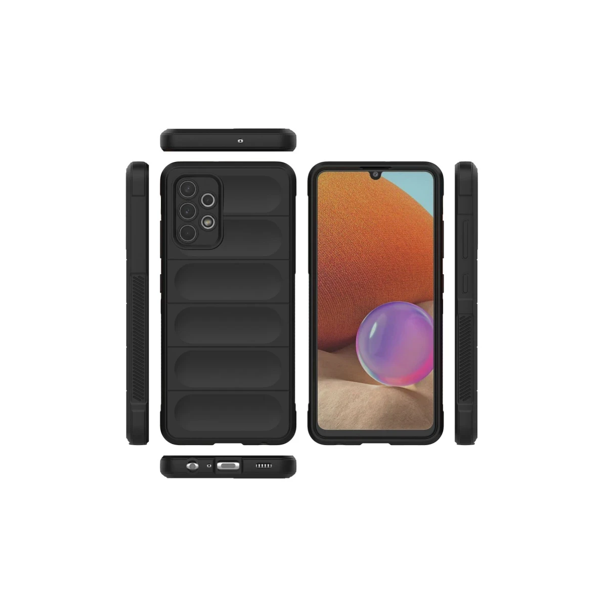Newface Samsung Galaxy A32 Kılıf Optimum Silikon - Siyah — görsel 7