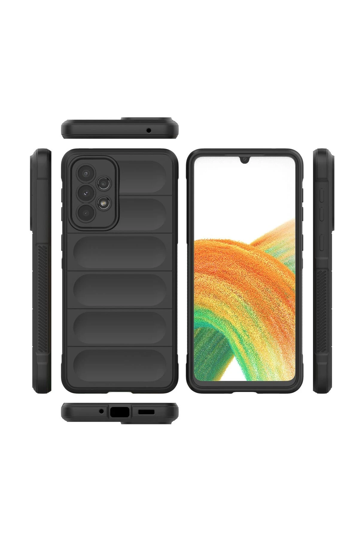 Newface Samsung Galaxy A33 5G Kılıf Optimum Silikon - Siyah