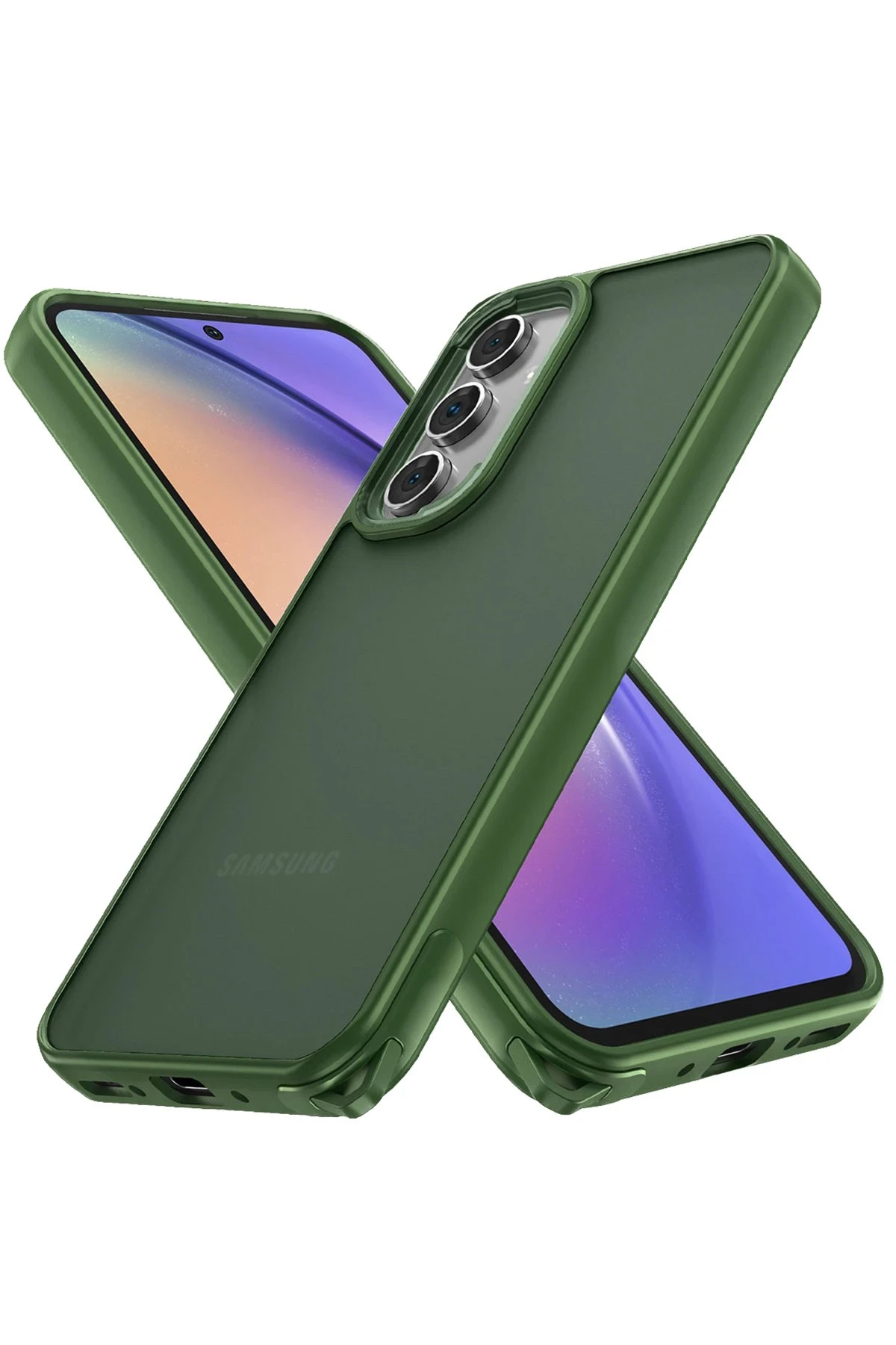 Newface Samsung Galaxy A05S Kılıf Elegant Kapak - Yeşil