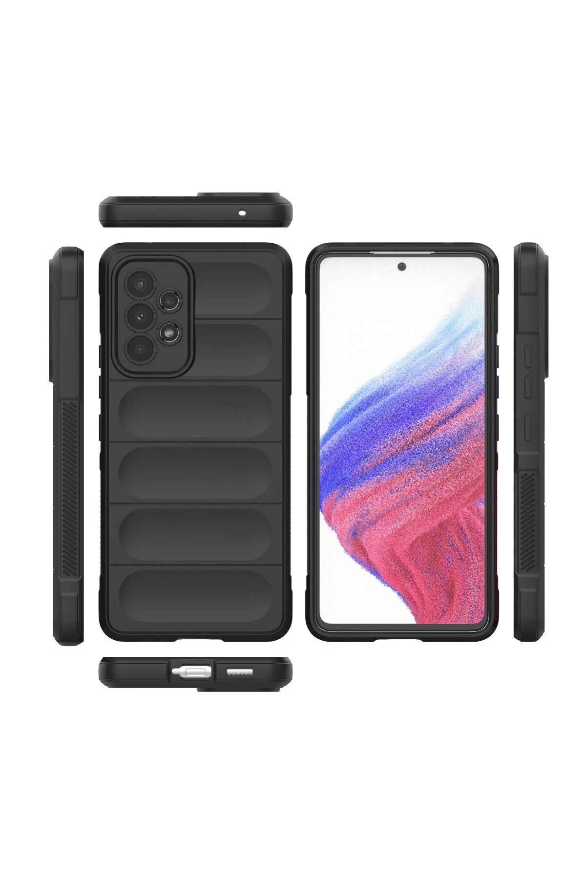 Newface Samsung Galaxy A73 5G Kılıf Optimum Silikon - Siyah — görsel 3