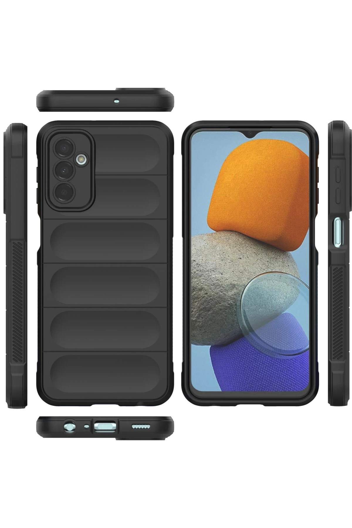 Newface Samsung Galaxy M23 Kılıf Optimum Silikon - Siyah