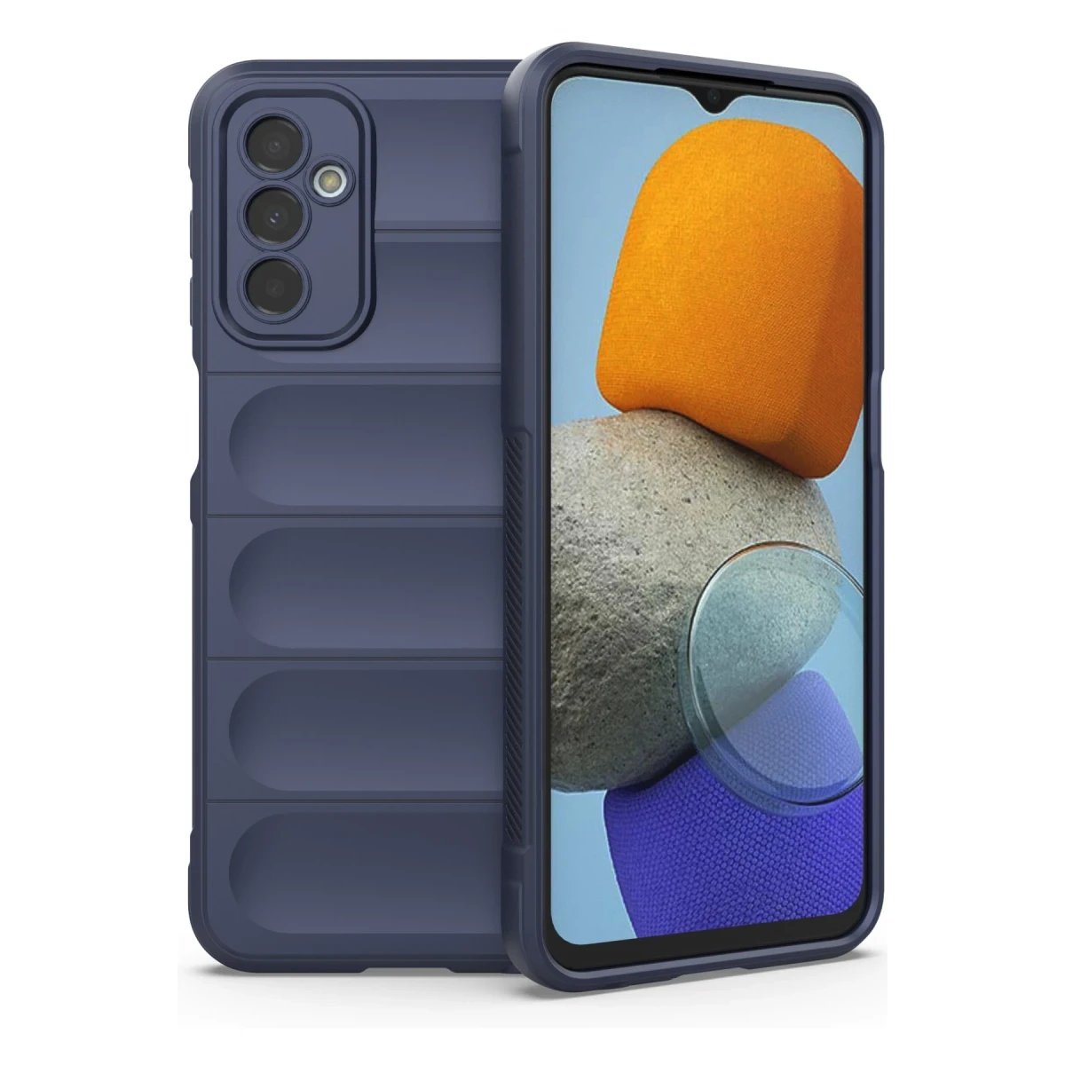 Newface Samsung Galaxy M23 Kılıf Optimum Silikon - Lacivert