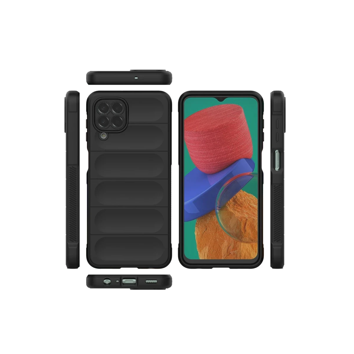 Newface Samsung Galaxy M33 Kılıf Optimum Silikon - Siyah — görsel 7