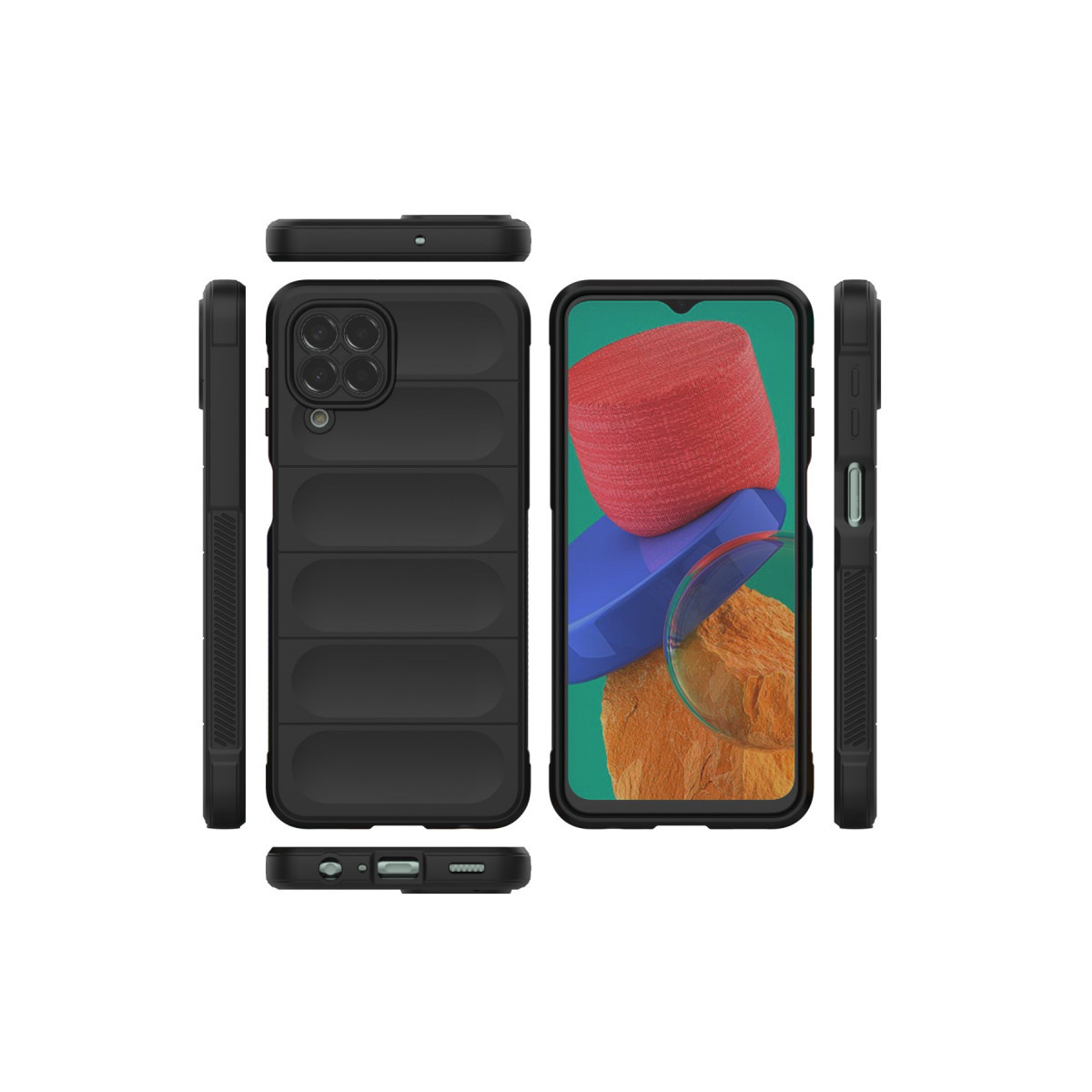 Newface Samsung Galaxy M33 Kılıf Optimum Silikon - Siyah — görsel 11