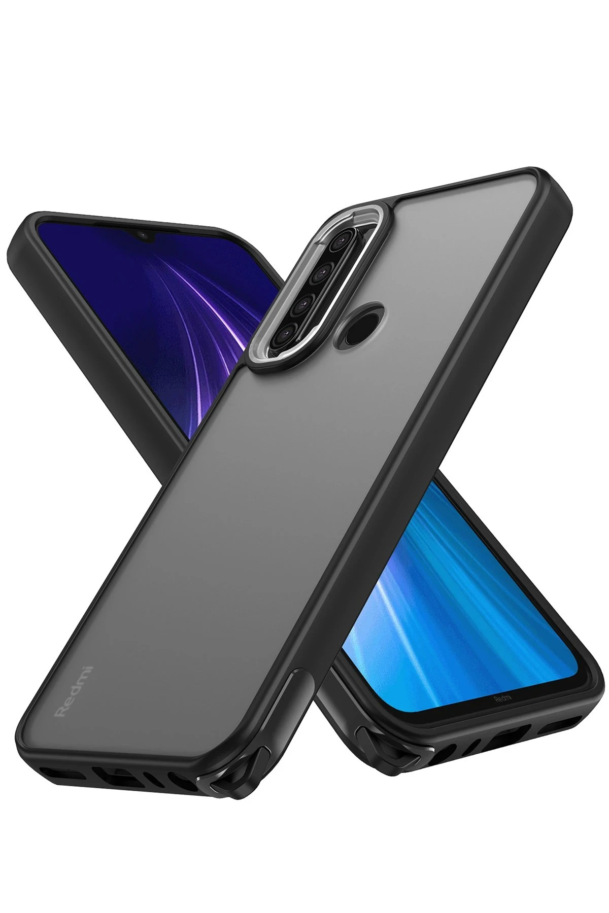 Newface Xiaomi Redmi Note 8 Kılıf Elegant Kapak - Siyah