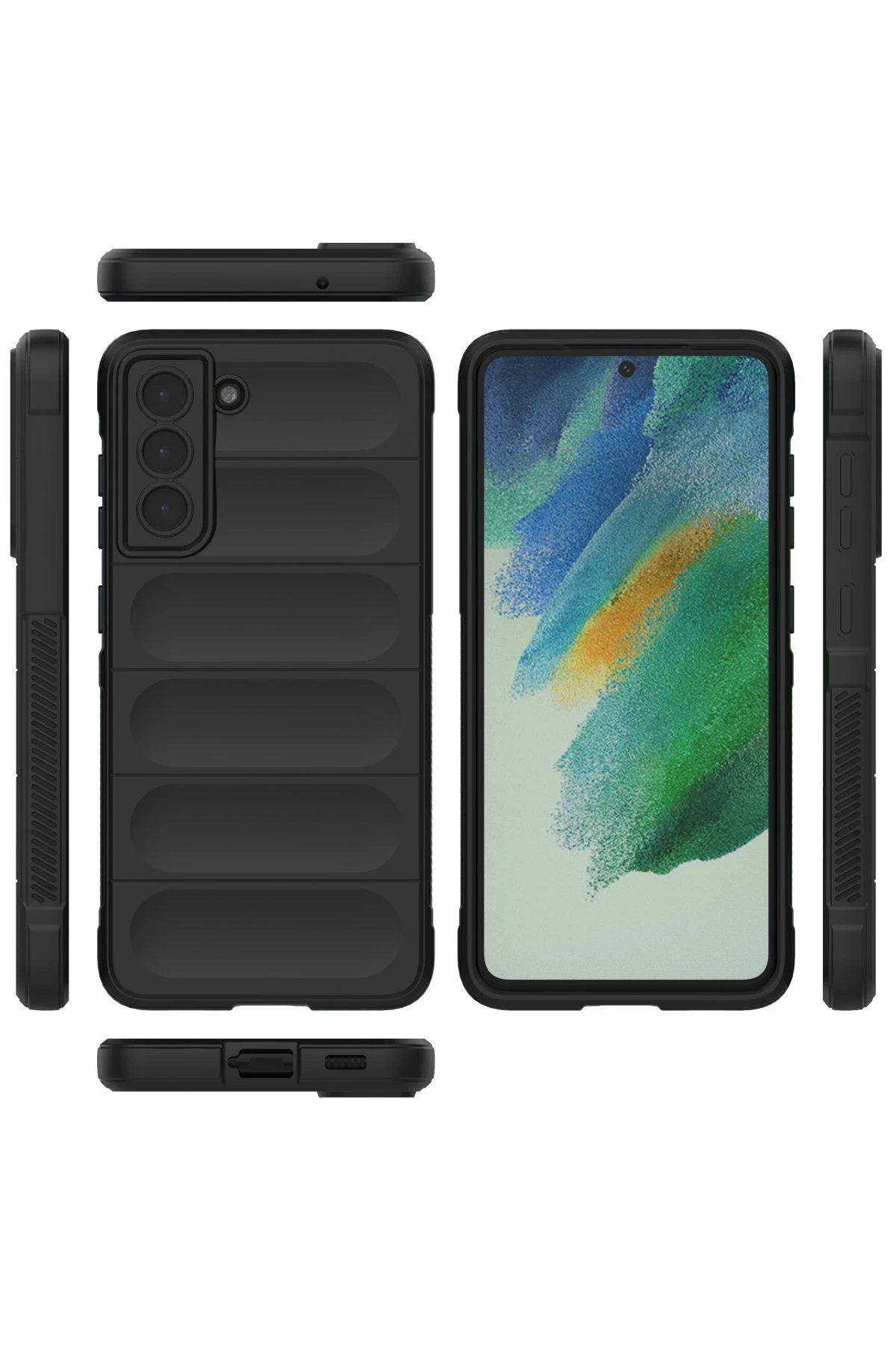 Newface Samsung Galaxy S21 FE Kılıf Optimum Silikon - Siyah — görsel 3