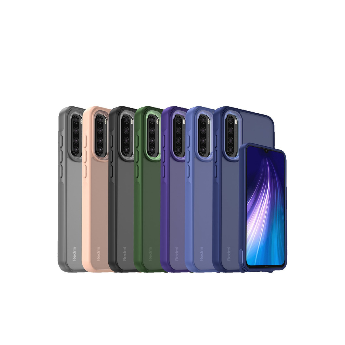 Newface Xiaomi Redmi Note 8 Kılıf Elegant Kapak - Siyah — görsel 12