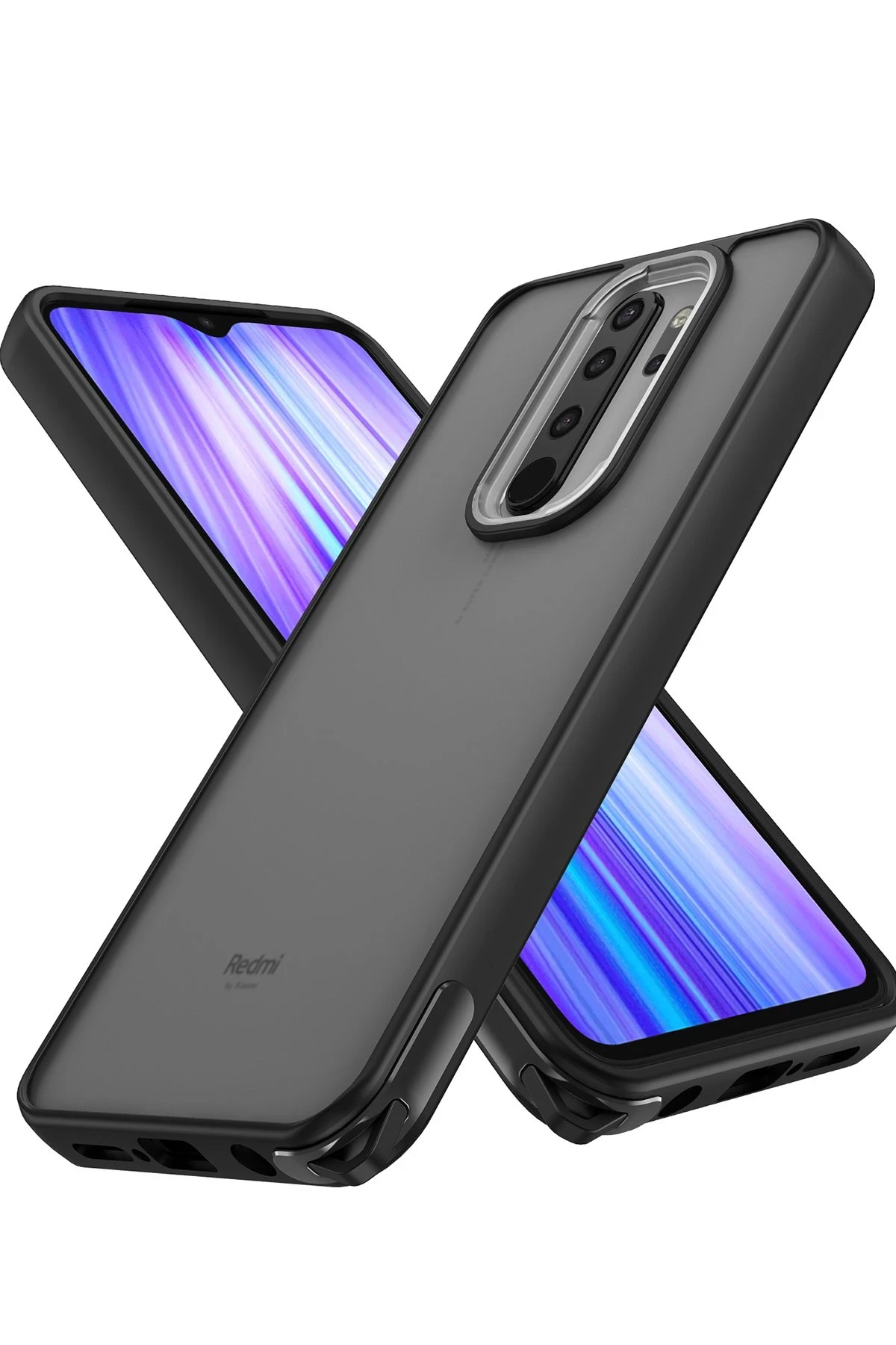 Newface Xiaomi Redmi Note 8 Pro Kılıf Elegant Kapak - Siyah