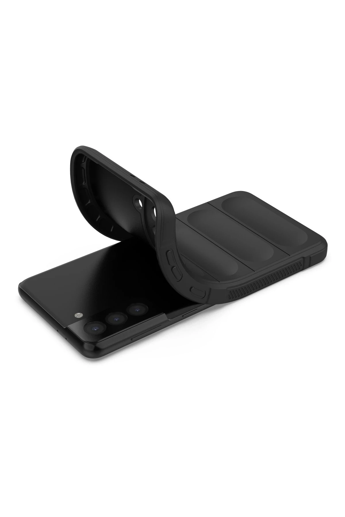 Newface Samsung Galaxy S21 Plus Kılıf Optimum Silikon - Siyah — görsel 4