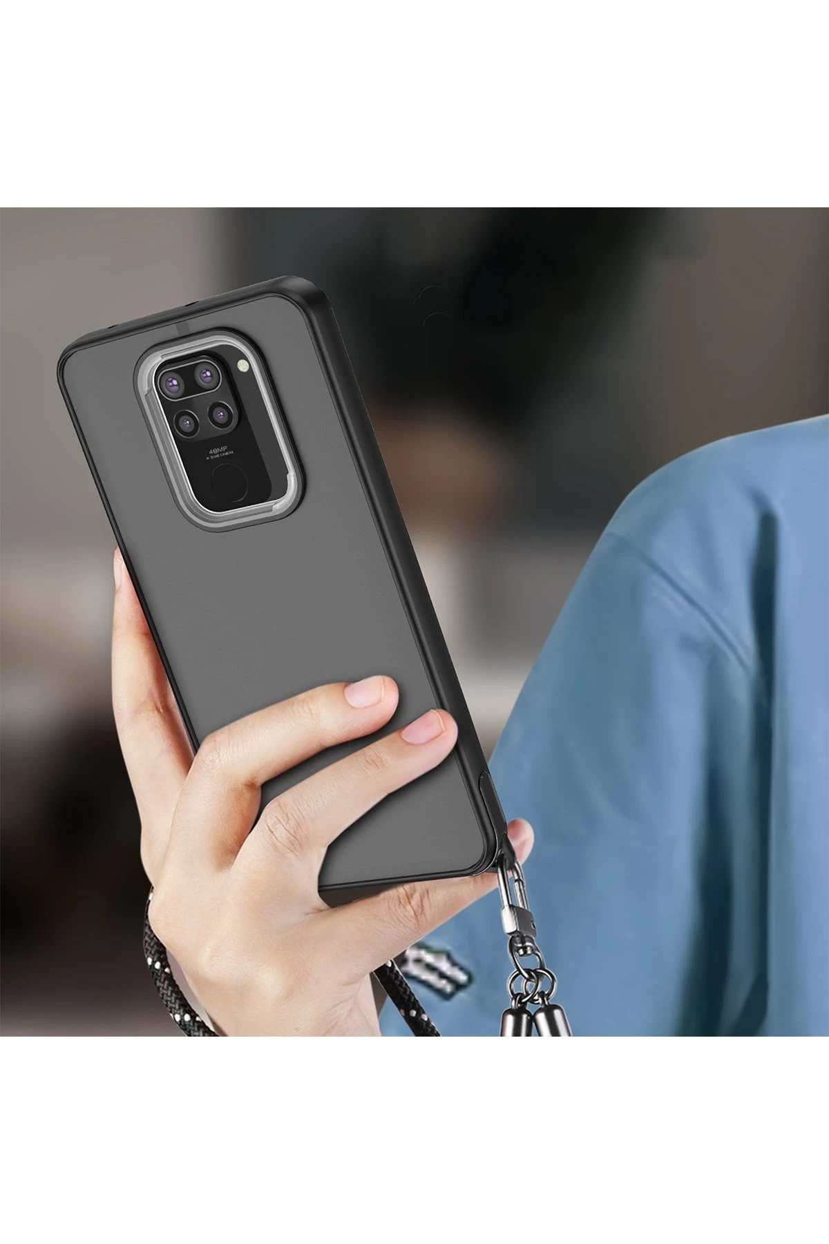 Newface Xiaomi Redmi Note 9 Kılıf Elegant Kapak - Siyah — görsel 2