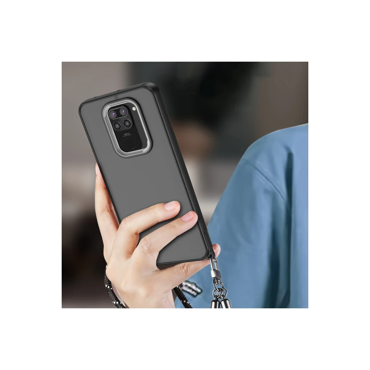 Newface Xiaomi Redmi Note 9 Kılıf Elegant Kapak - Siyah — görsel 5