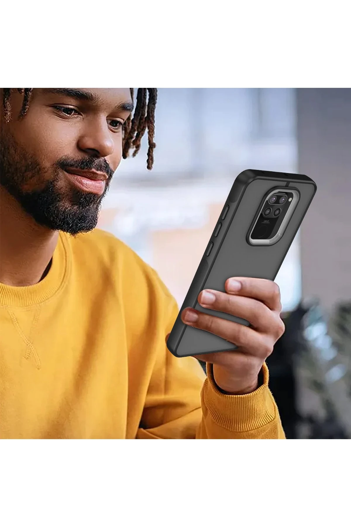 Newface Xiaomi Redmi Note 9 Kılıf Elegant Kapak - Siyah — görsel 3