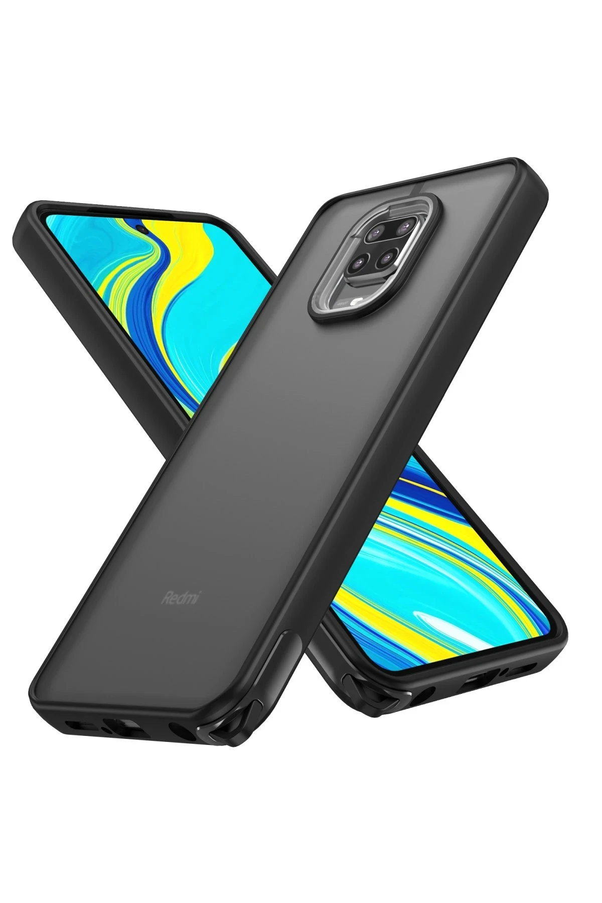 Newface Xiaomi Redmi Note 9 Pro Kılıf Elegant Kapak - Siyah