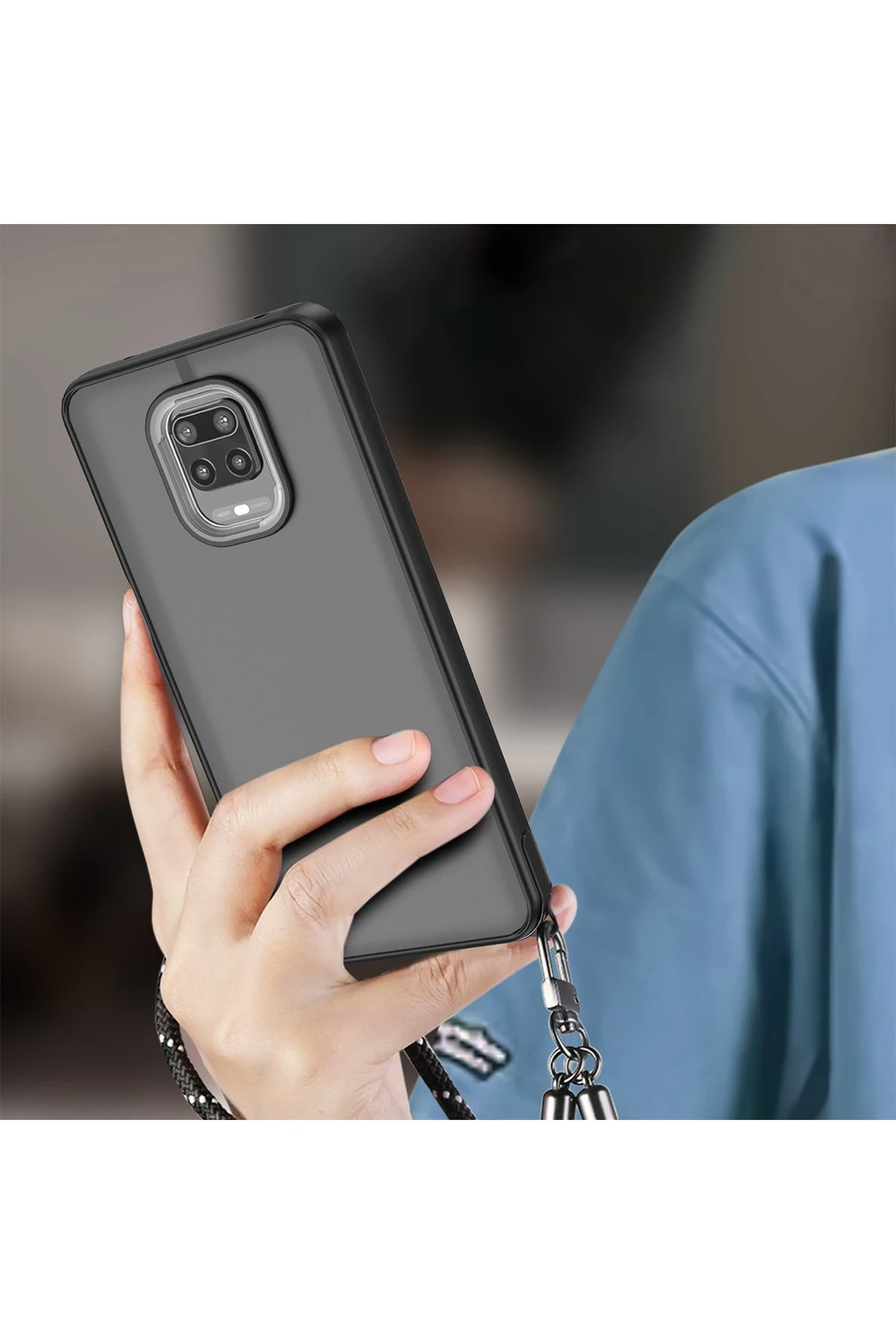 Newface Xiaomi Redmi Note 9 Pro Kılıf Elegant Kapak - Siyah — görsel 2