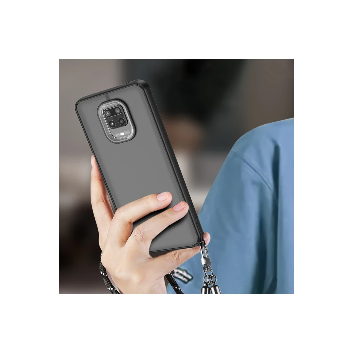 Newface Xiaomi Redmi Note 9 Pro Kılıf Elegant Kapak - Siyah — görsel 5