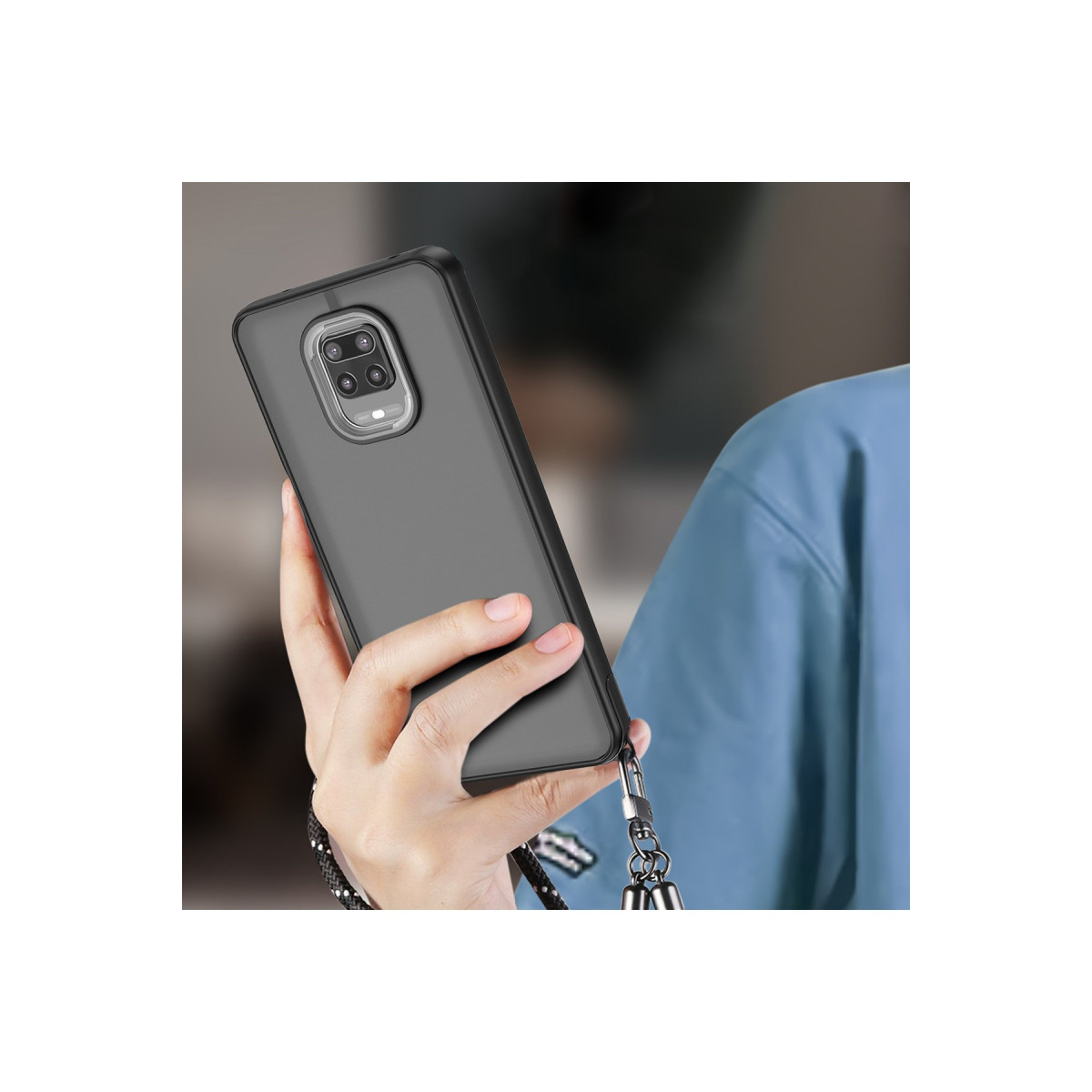 Newface Xiaomi Redmi Note 9 Pro Kılıf Elegant Kapak - Siyah — görsel 8