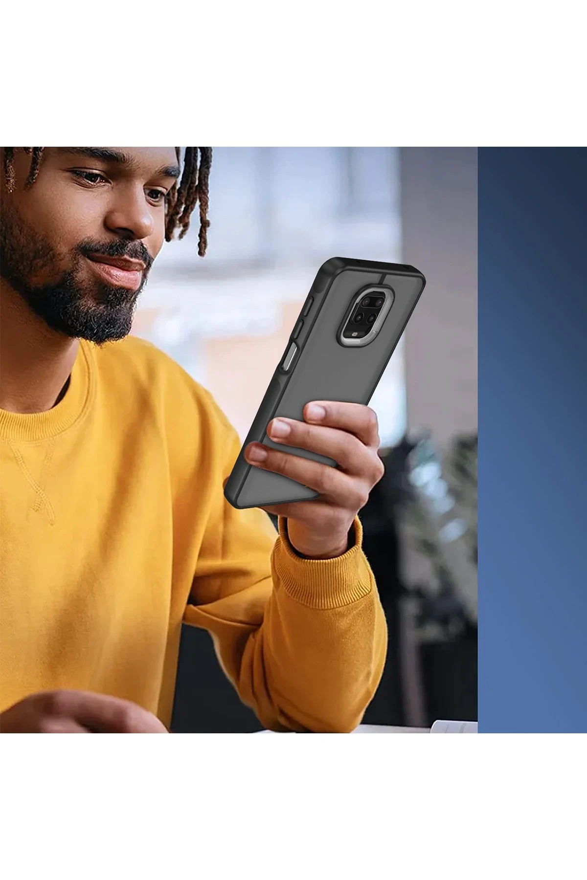 Newface Xiaomi Redmi Note 9 Pro Kılıf Elegant Kapak - Siyah — görsel 3