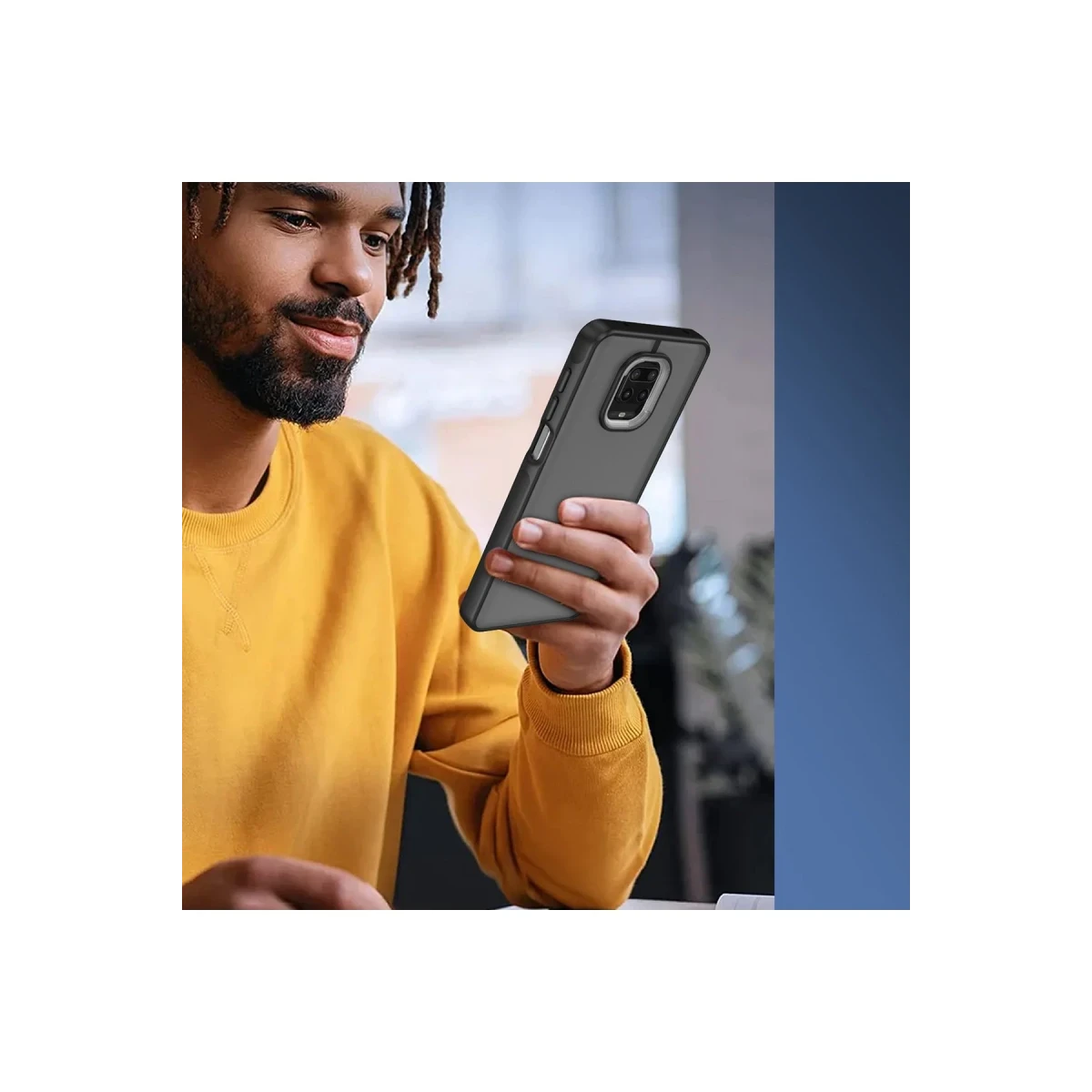 Newface Xiaomi Redmi Note 9 Pro Kılıf Elegant Kapak - Siyah — görsel 6