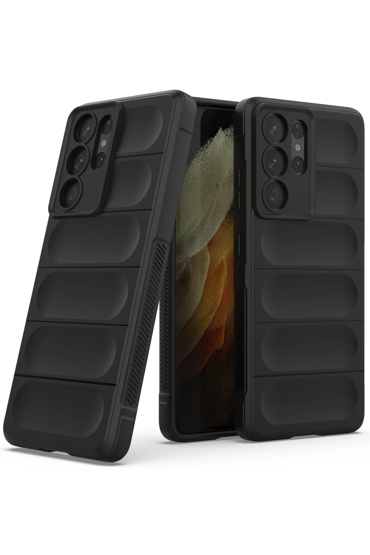 Newface Samsung Galaxy S21 Ultra Kılıf Optimum Silikon - Siyah — görsel 2