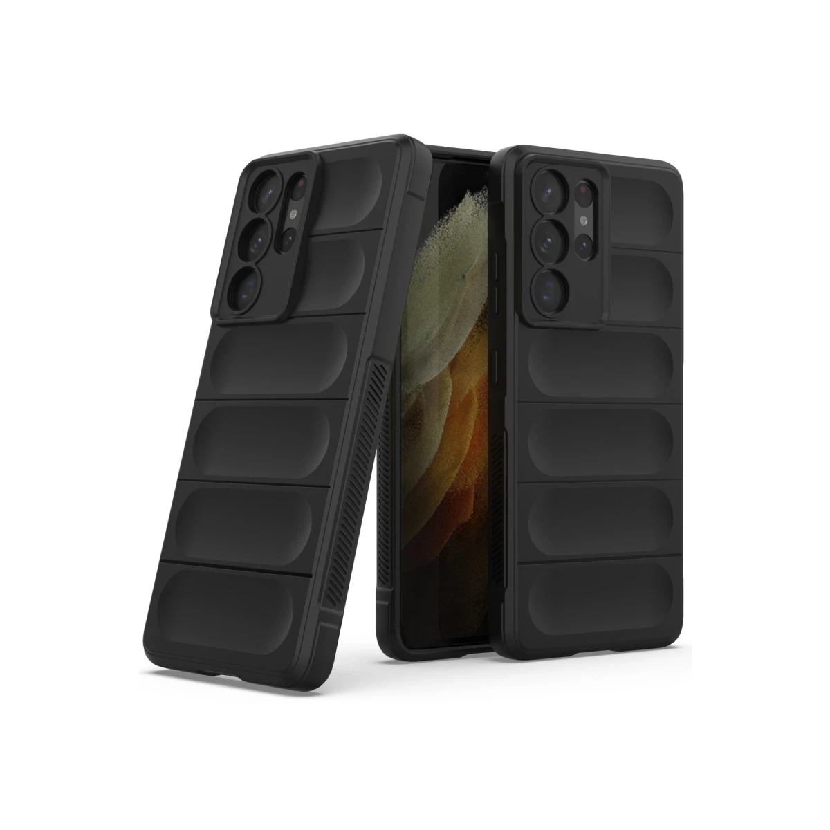 Newface Samsung Galaxy S21 Ultra Kılıf Optimum Silikon - Siyah — görsel 6
