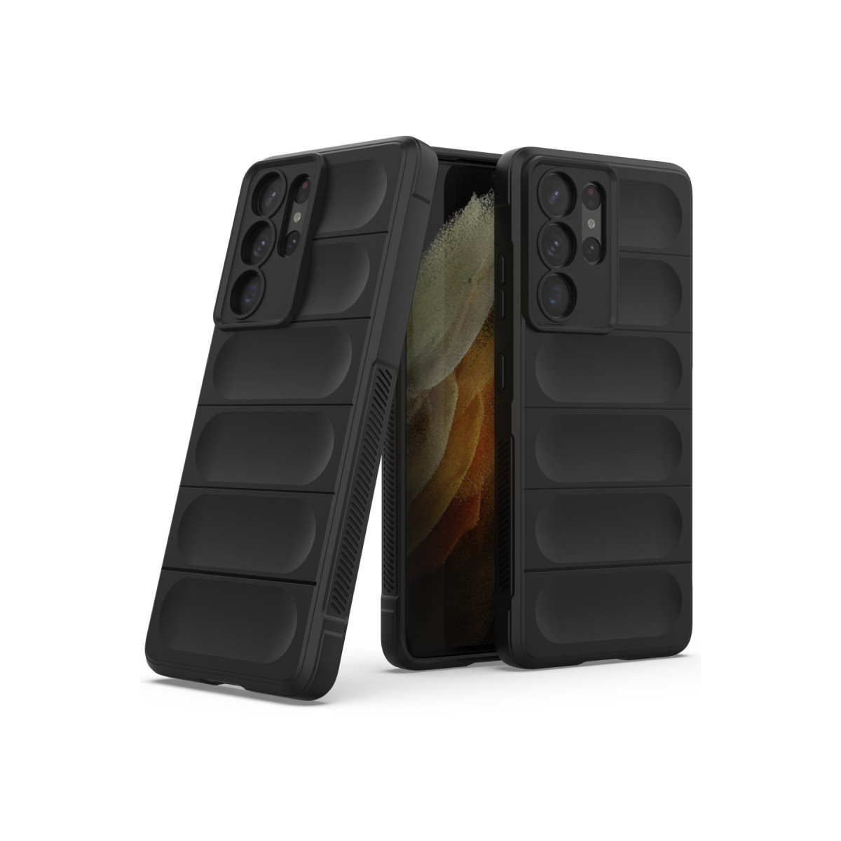 Newface Samsung Galaxy S21 Ultra Kılıf Optimum Silikon - Siyah — görsel 10