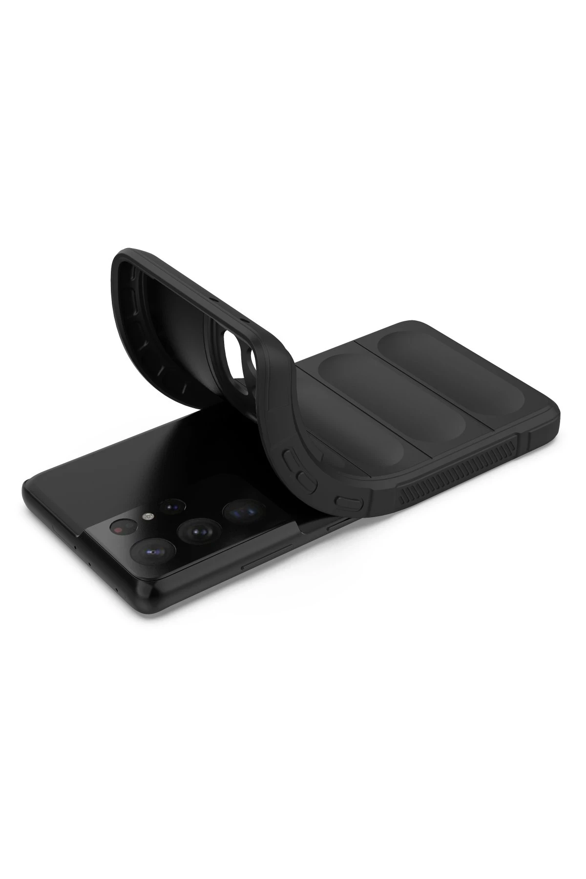 Newface Samsung Galaxy S21 Ultra Kılıf Optimum Silikon - Siyah — görsel 4