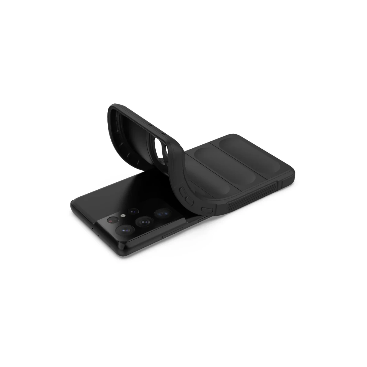 Newface Samsung Galaxy S21 Ultra Kılıf Optimum Silikon - Siyah — görsel 8