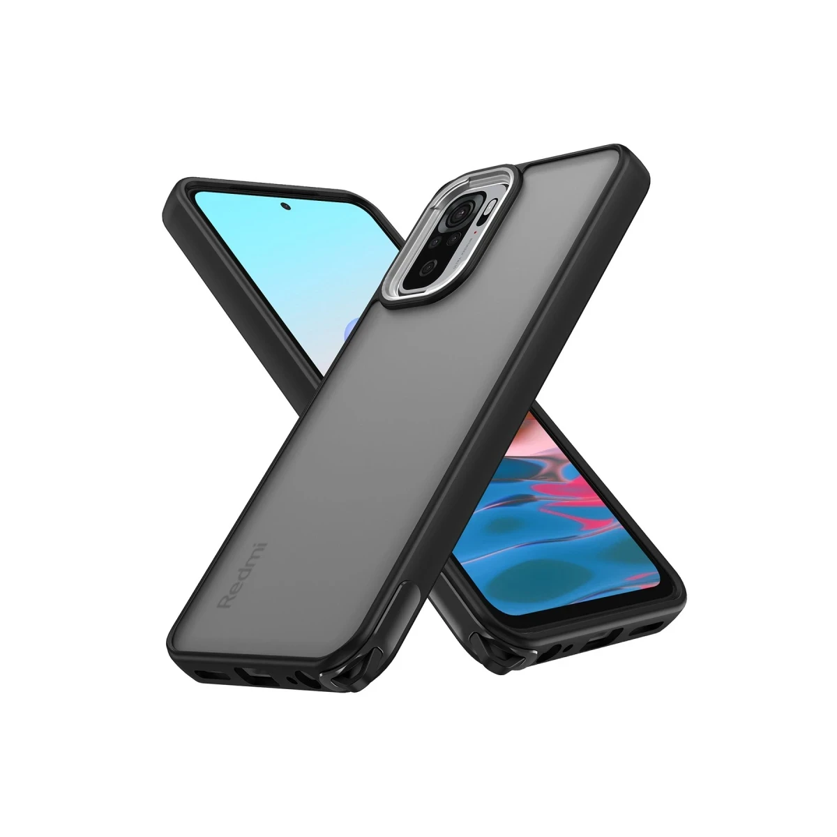 Newface Xiaomi Redmi Note 10 Kılıf Elegant Kapak - Siyah — görsel 6
