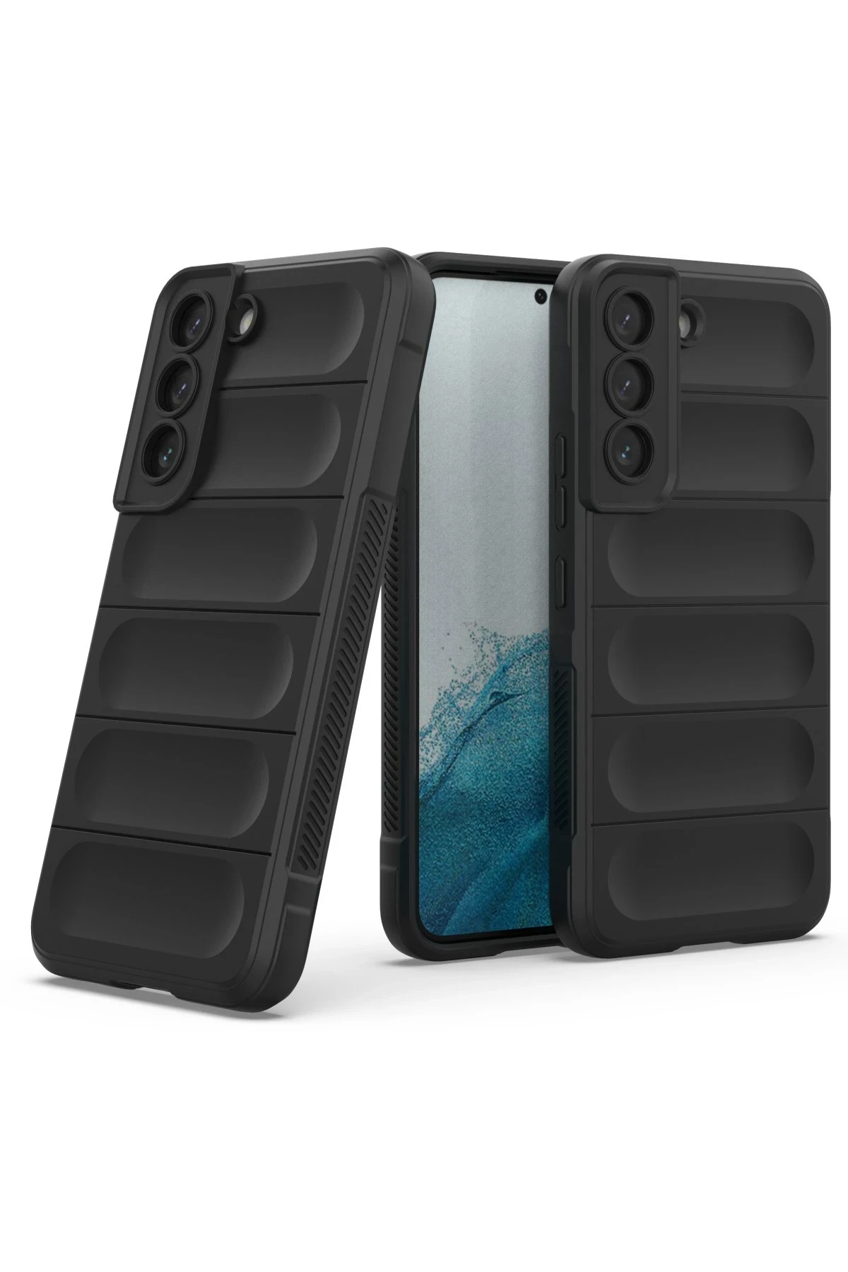 Newface Samsung Galaxy S22 Kılıf Optimum Silikon - Siyah — görsel 2