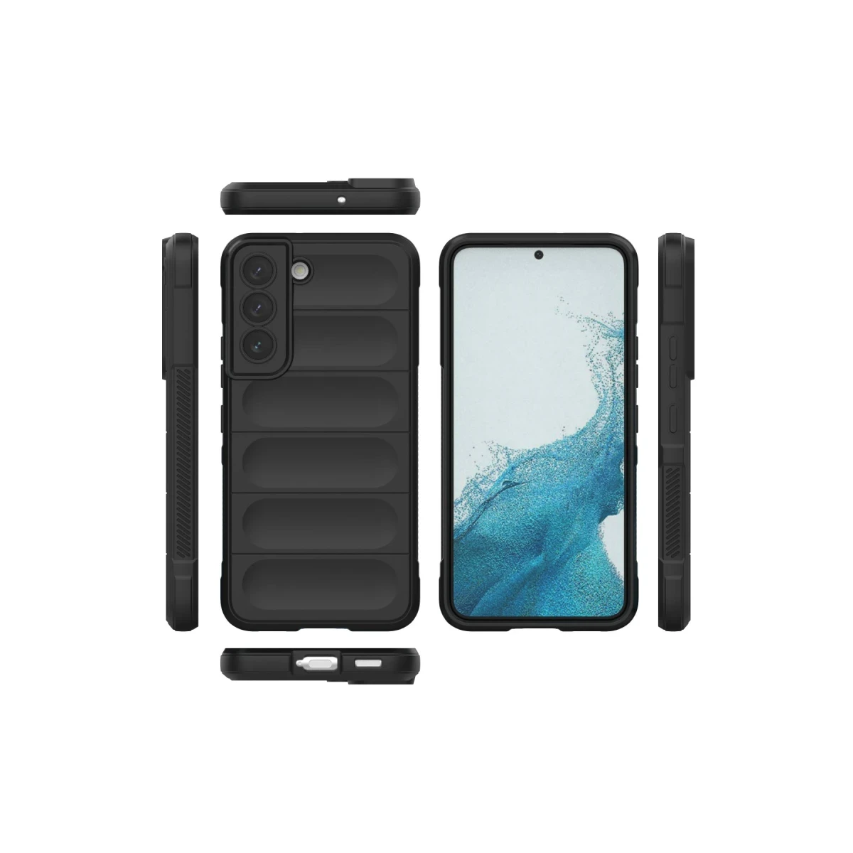 Newface Samsung Galaxy S22 Kılıf Optimum Silikon - Siyah — görsel 7
