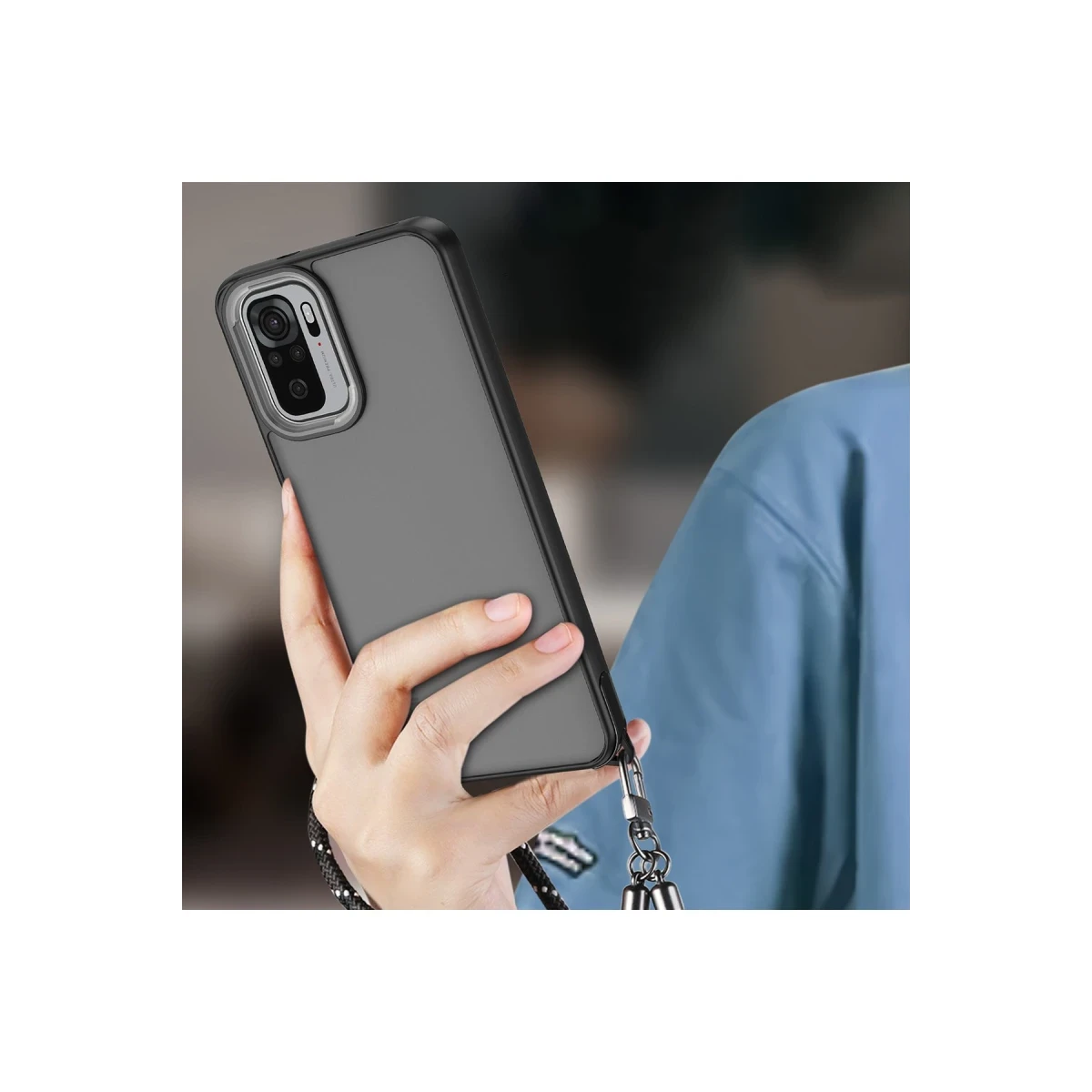Newface Xiaomi Redmi Note 10 Pro Kılıf Elegant Kapak - Siyah — görsel 5