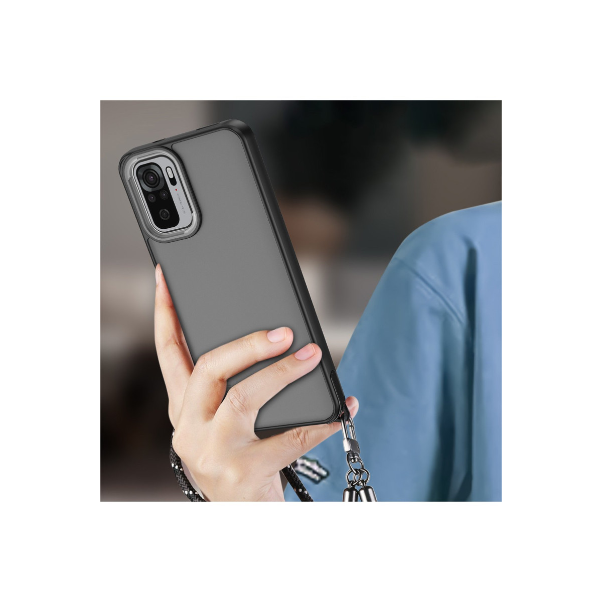 Newface Xiaomi Redmi Note 10 Pro Kılıf Elegant Kapak - Siyah — görsel 8