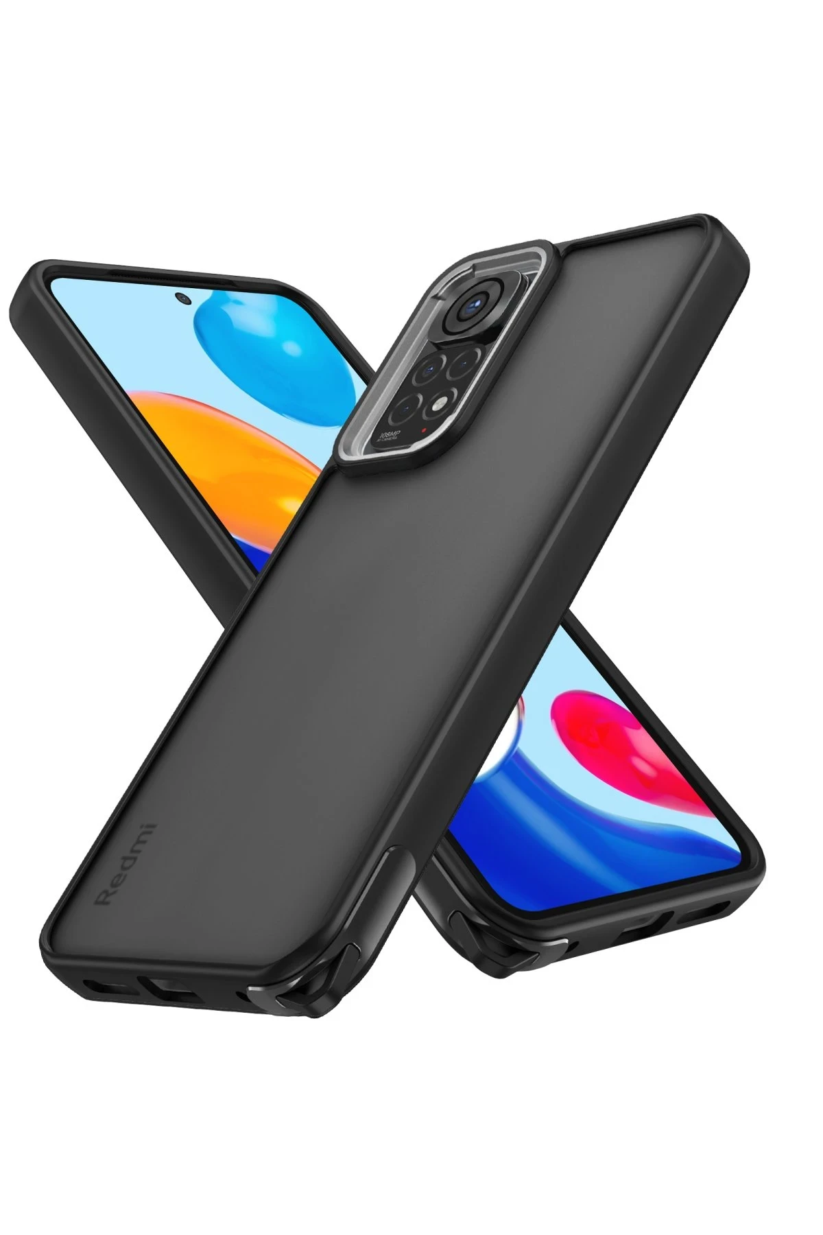 Newface Xiaomi Redmi Note 11 Pro Kılıf Elegant Kapak - Siyah