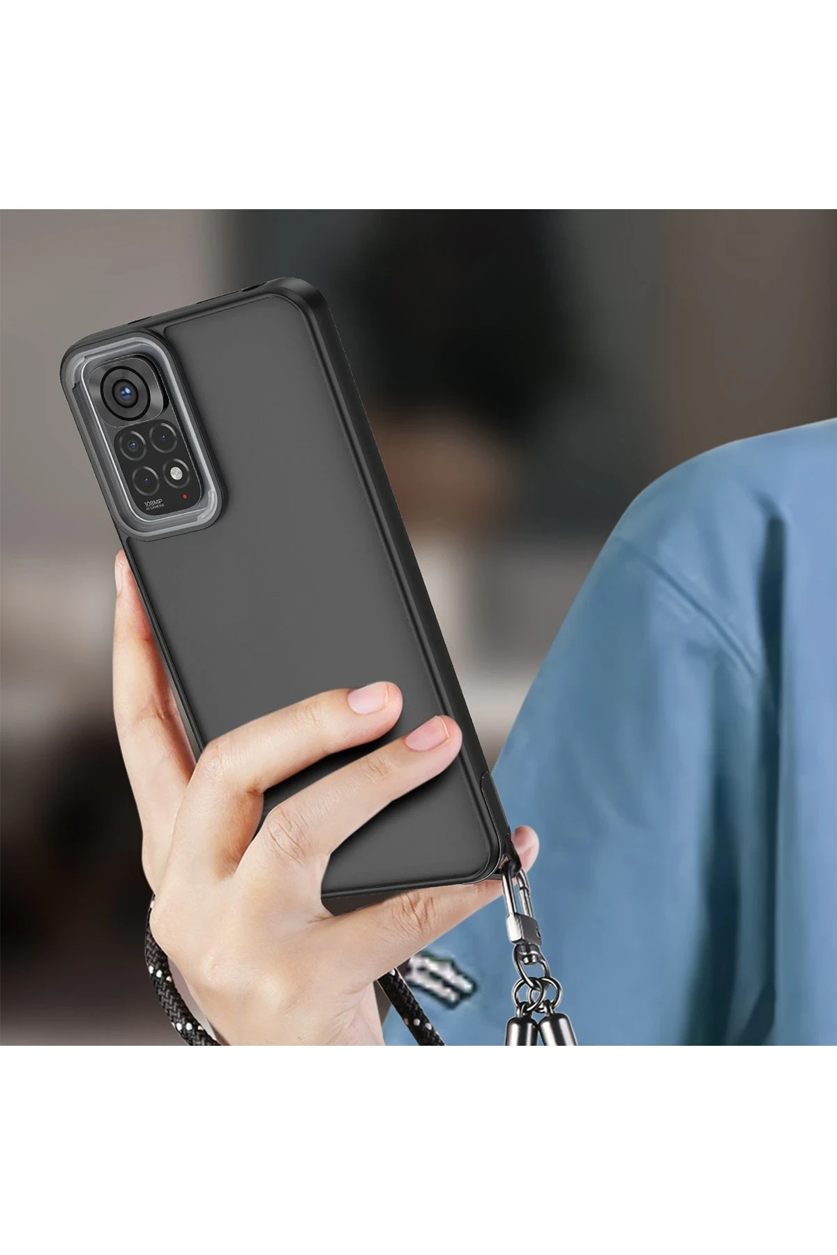 Newface Xiaomi Redmi Note 11 Pro Kılıf Elegant Kapak - Siyah — görsel 3