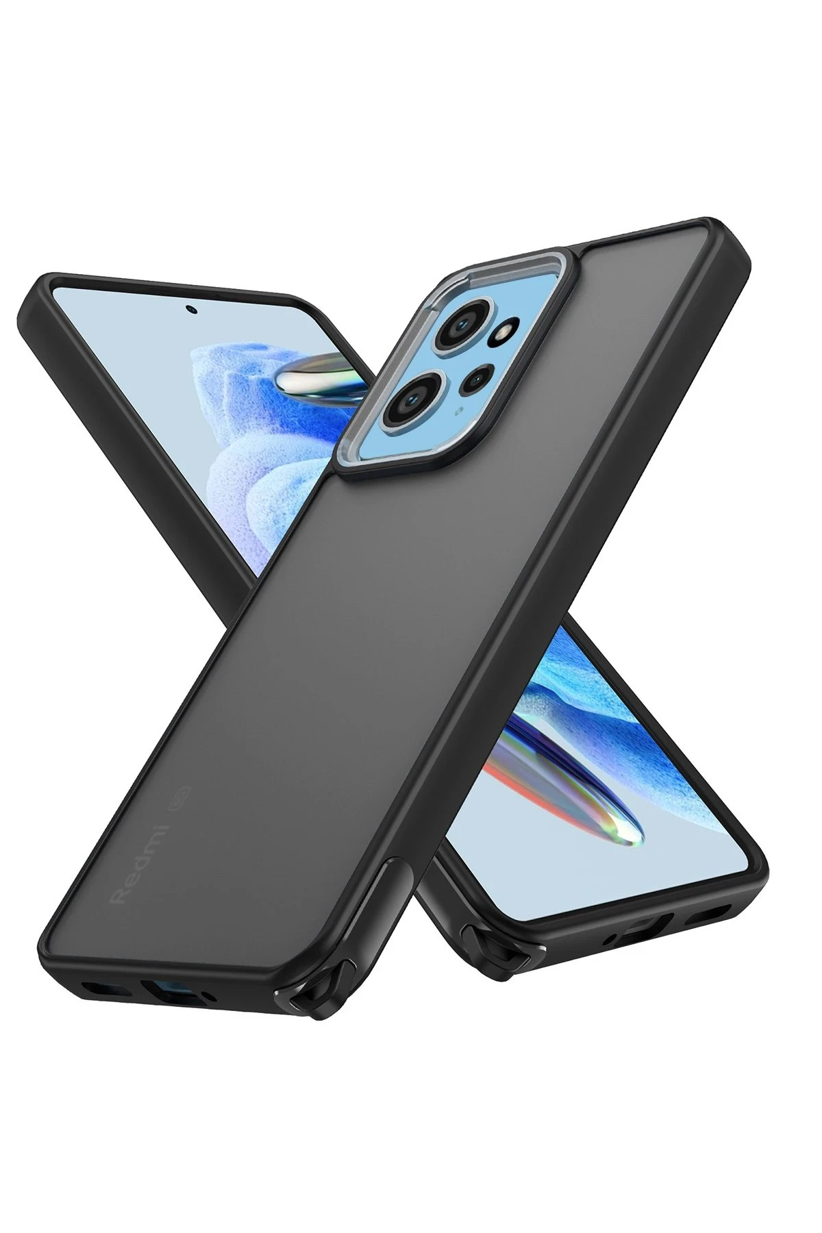 Newface Xiaomi Redmi Note 12 4G Kılıf Elegant Kapak - Siyah