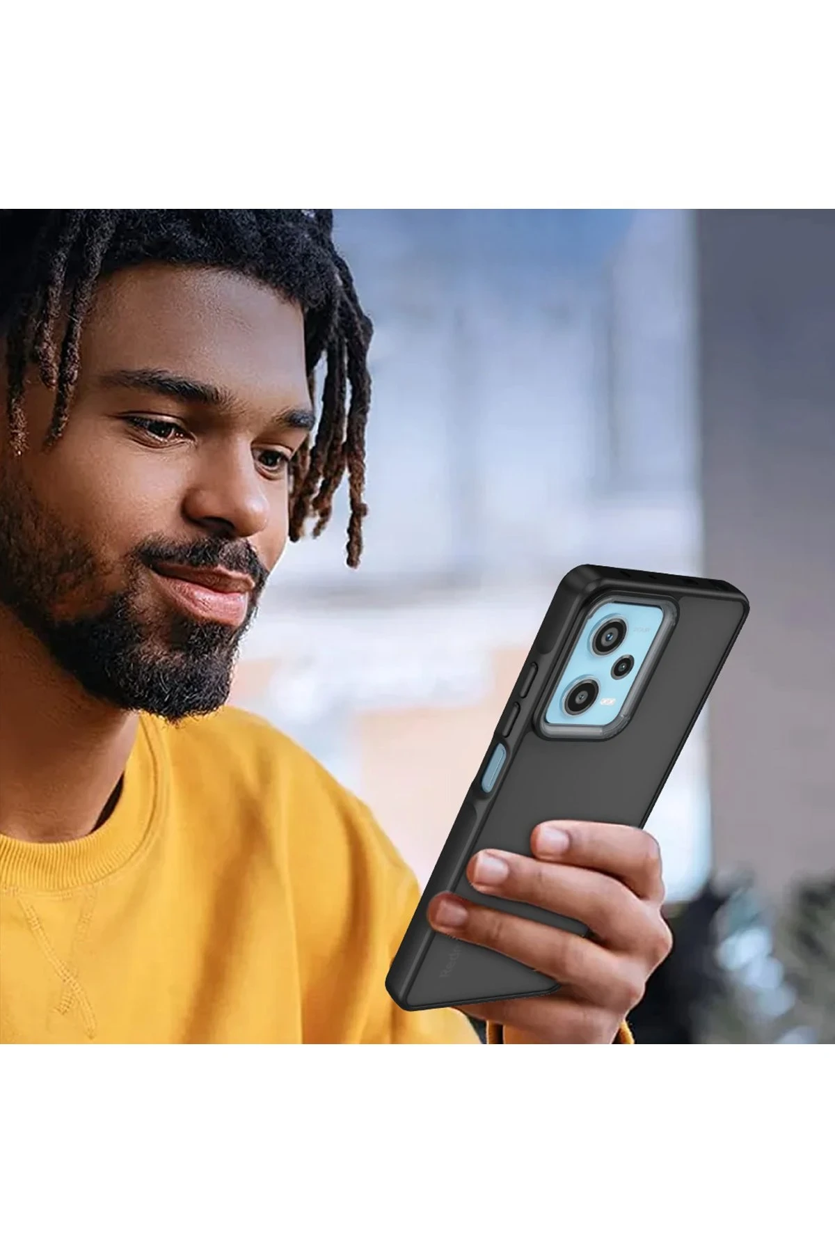 Newface Xiaomi Redmi Note 12 4G Kılıf Elegant Kapak - Siyah — görsel 3