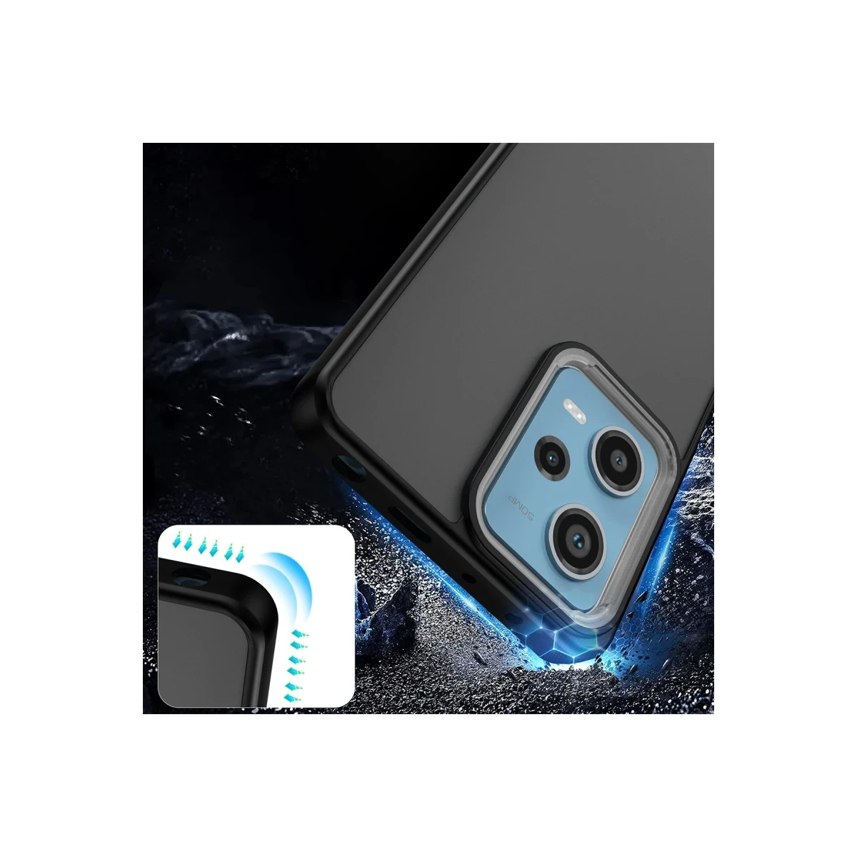 Newface Xiaomi Redmi Note 12 4G Kılıf Elegant Kapak - Siyah — görsel 8