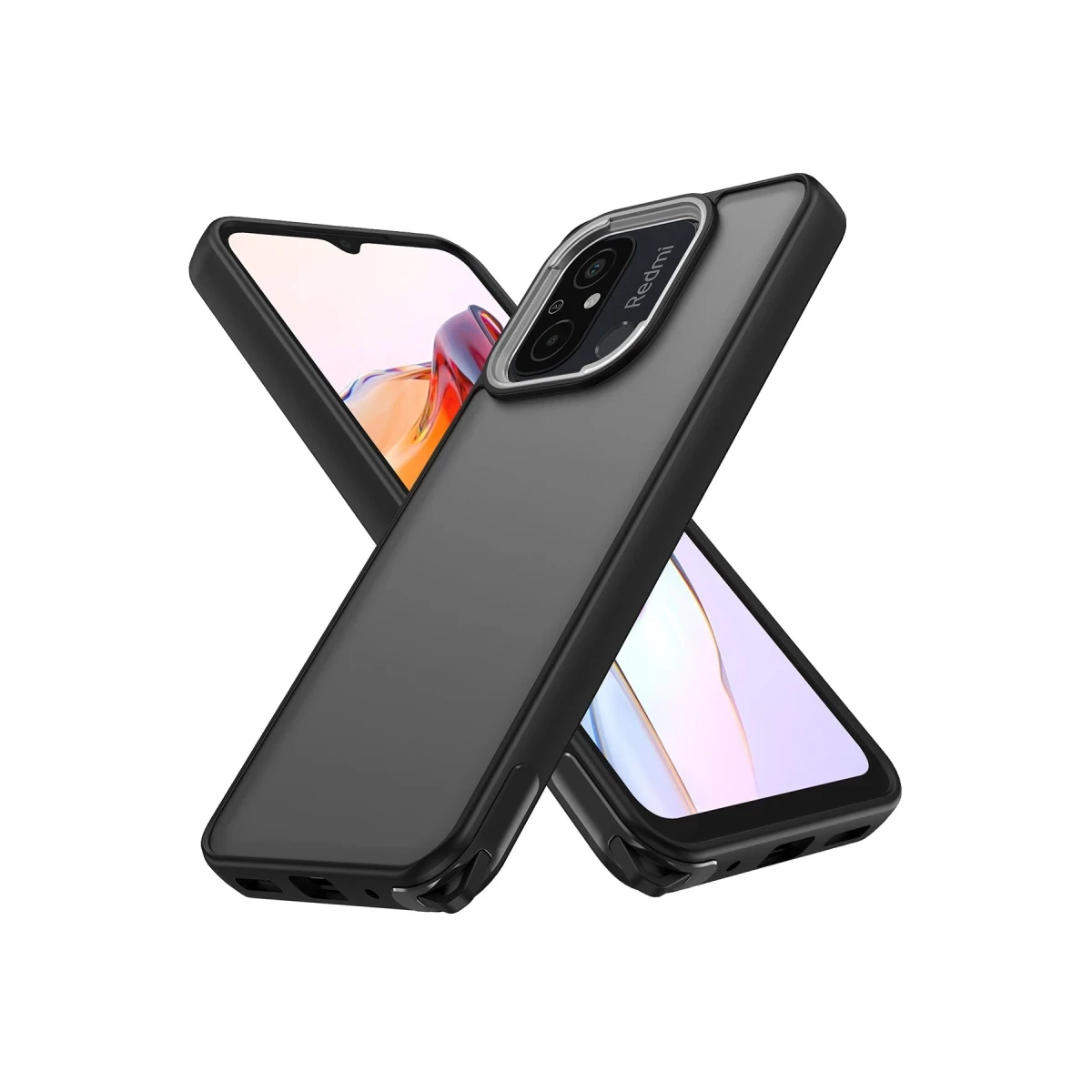 Newface Xiaomi Redmi 12C Kılıf Elegant Kapak - Siyah — görsel 6