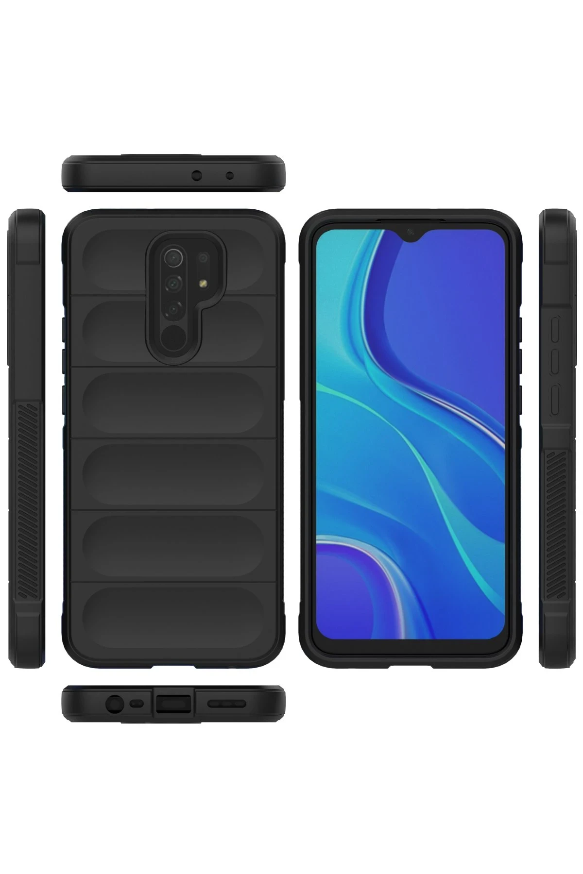 Newface Xiaomi Redmi 9 Kılıf Optimum Silikon - Siyah — görsel 3