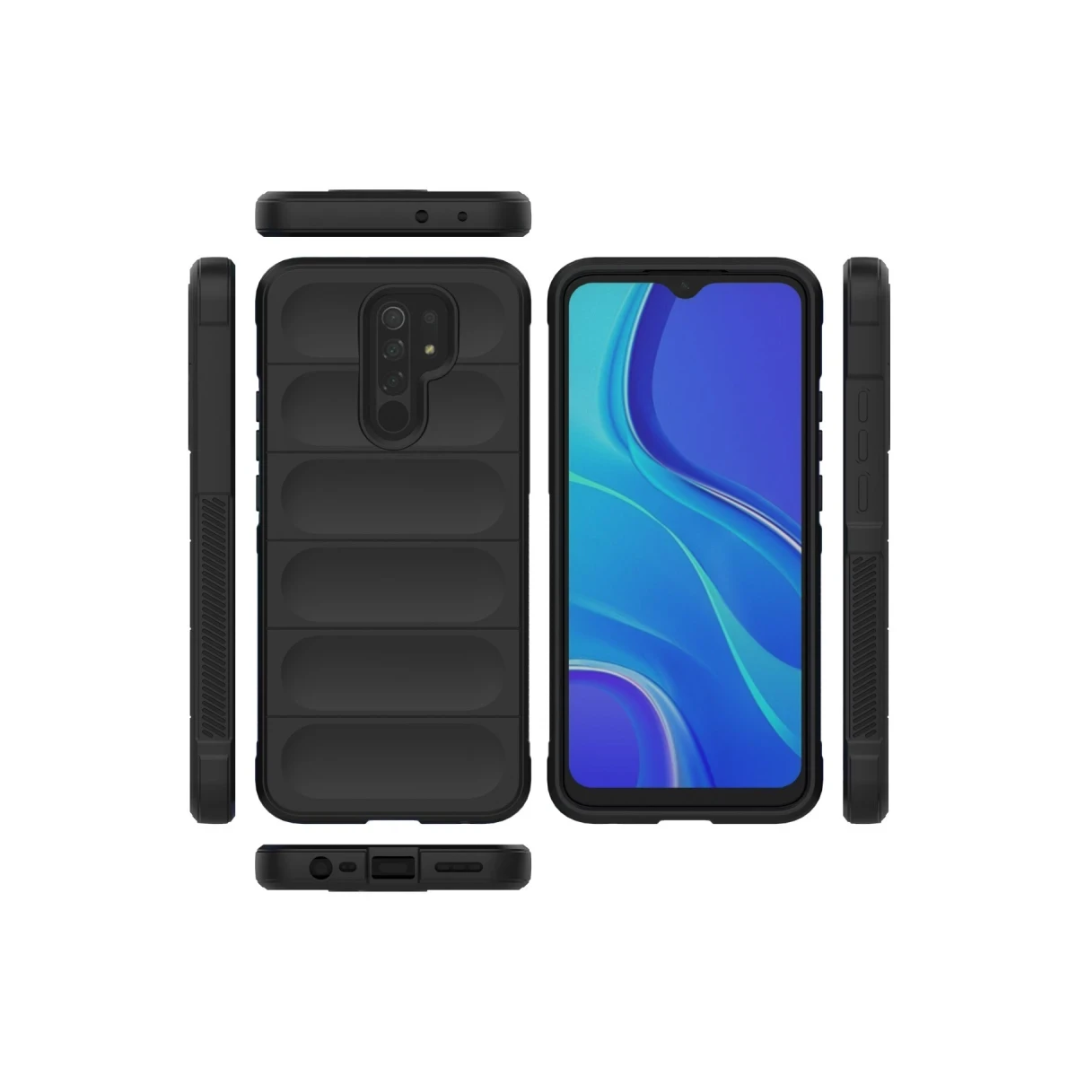 Newface Xiaomi Redmi 9 Kılıf Optimum Silikon - Siyah — görsel 7