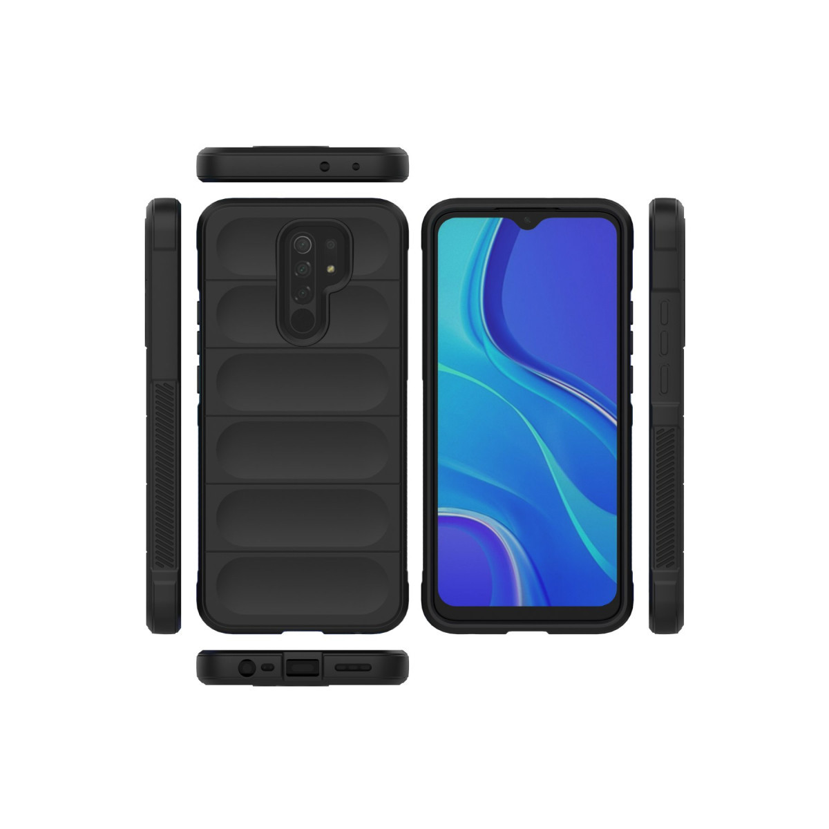 Newface Xiaomi Redmi 9 Kılıf Optimum Silikon - Siyah — görsel 11